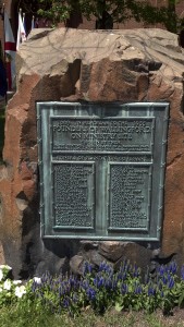 Photo of founders' memorial